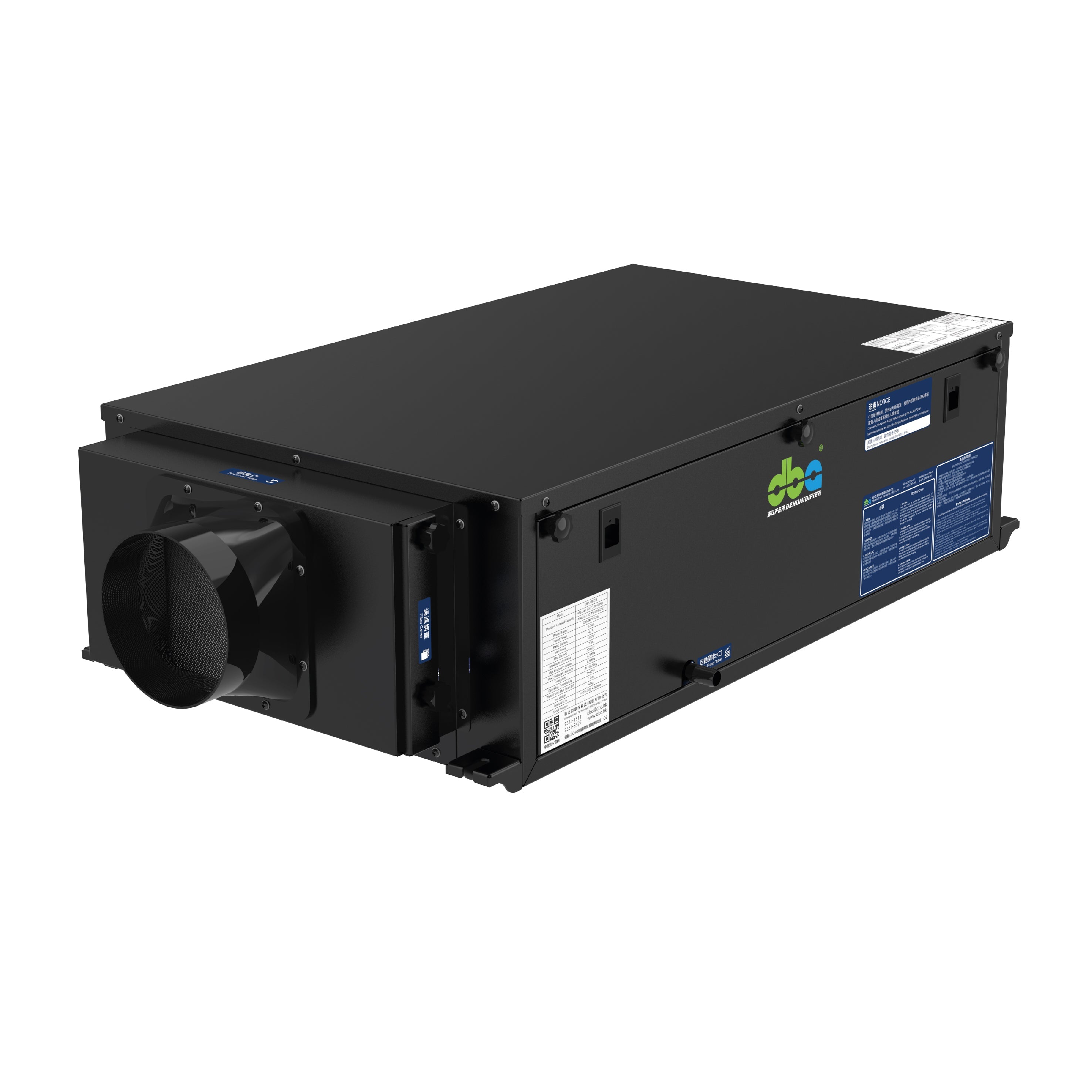 Ultra-thin ceiling dehumidifier